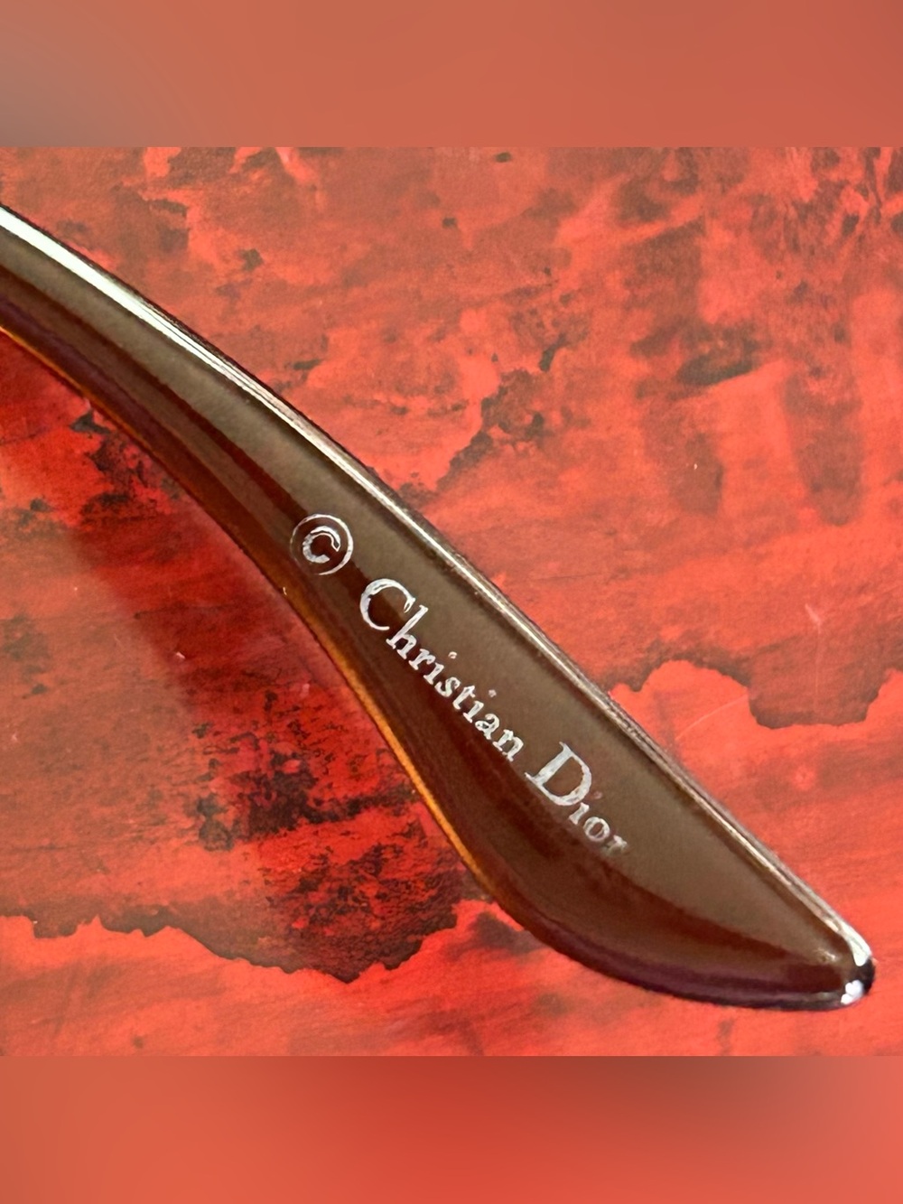 Vintage Christian Dior Oversized Women's Sunglasses in Tortoiseshell, Authentic - Picture 7 of 11